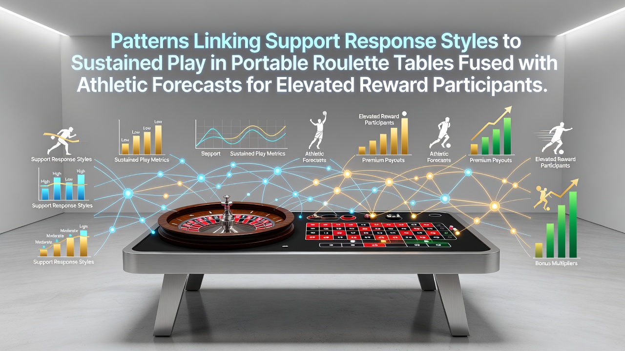 Darstellung von tragbaren Roulette-Tischen mit integrierten sportlichen Prognosen und Support-Interaktionen für mobile Nutzer